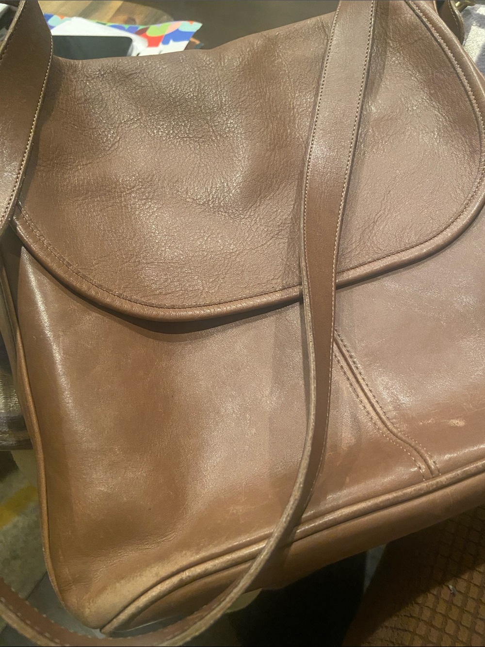 Coach Classic Tan Leather Bag